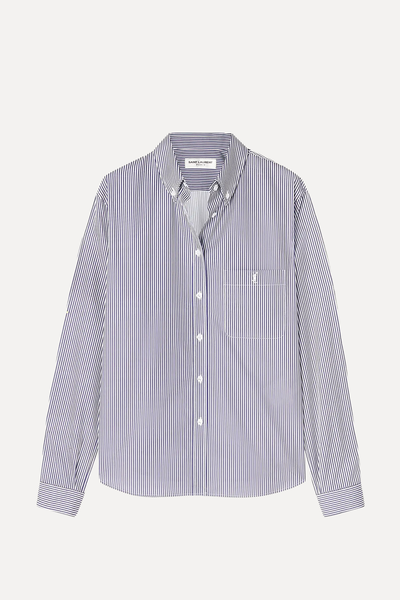 Striped Cotton-Poplin Shirt from Saint Laurent