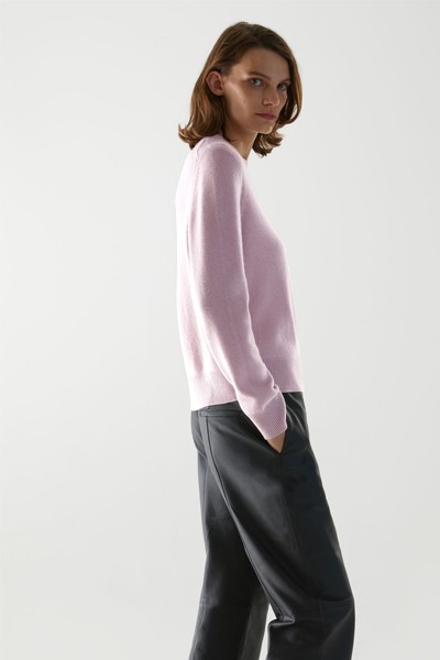 Cashmere Ribbed Detail Jumper