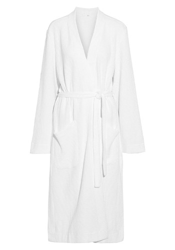 Callahan Waffle-Knit Cotton Robe from Skin