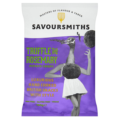 Truffle Rosemary Luxury English Potato Crisps from Savoursmiths