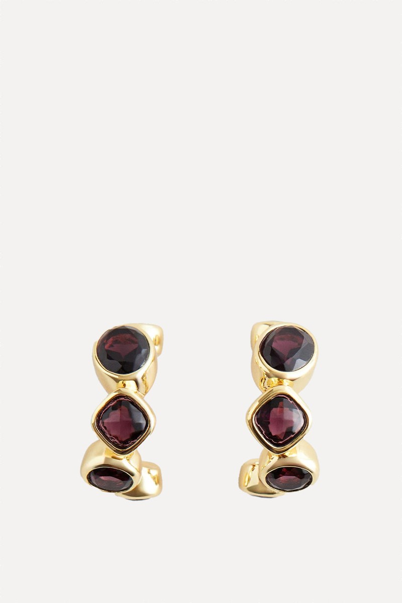 Crystal Hoop Earrings 