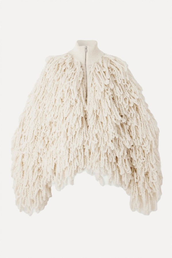 Fringed Wool-Blend Jacket from STELLA MCCARTNEY 
