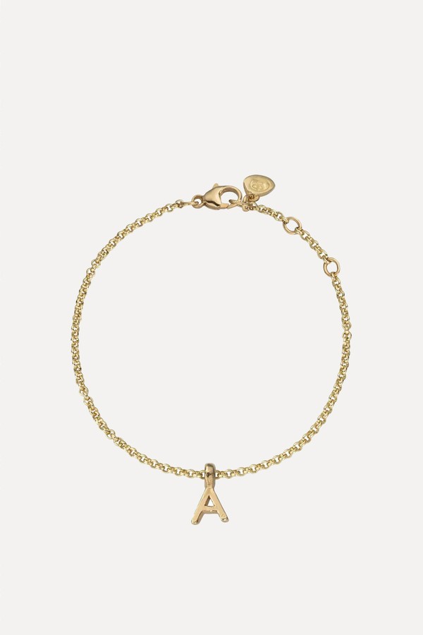 Gold Alphabet Chain Bracelet from Daniella Draper