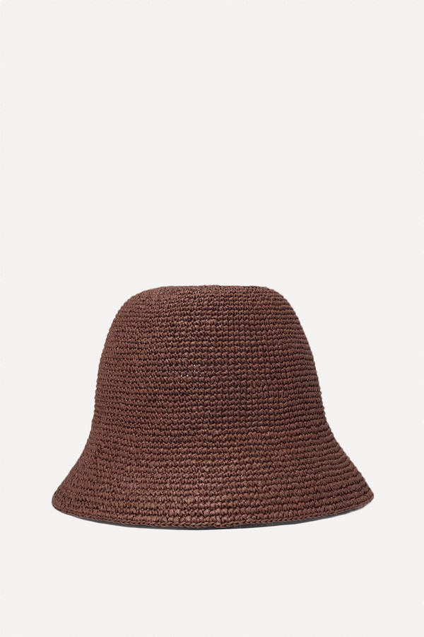 Woven Straw Bucket Hat