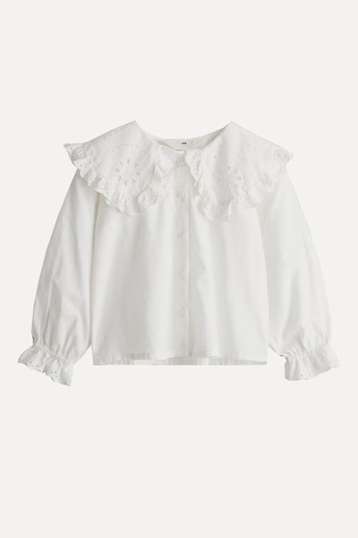 Collared Cotton Blouse  from H&M