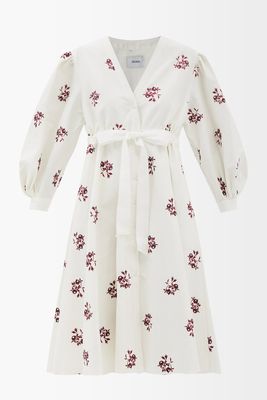 Marci Floral-Print Cotton-Blend Midi Dress from Erdem