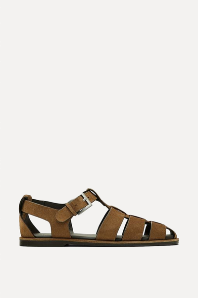 Buckled Cage Sandals from Massimo Dutti