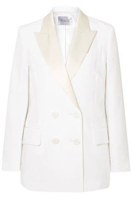 Double-Breasted Linen Blazer from Racil