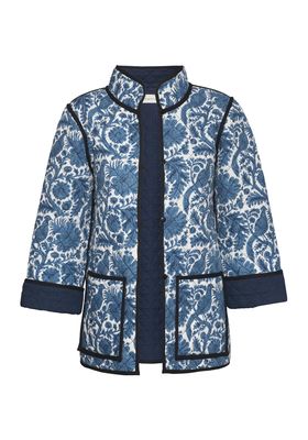 Quilted Jacket In Blue Pheasant  from Day Dress