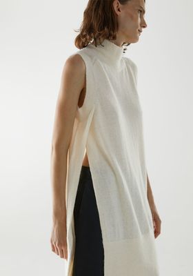 Alpaca Roll-Neck Tunic Vest from COS