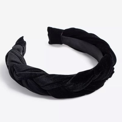 Woven Black Headband from Topshop
