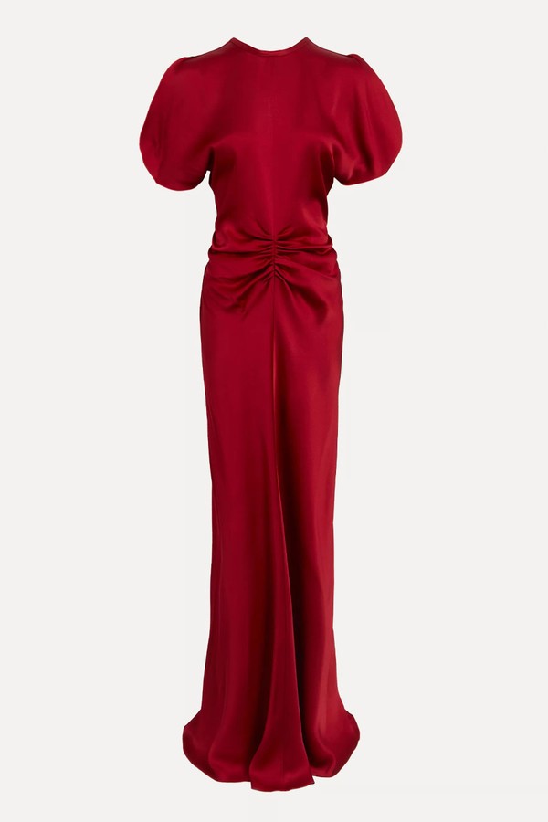 Gathered Waist Floor-Length Dress from Victoria Beckham