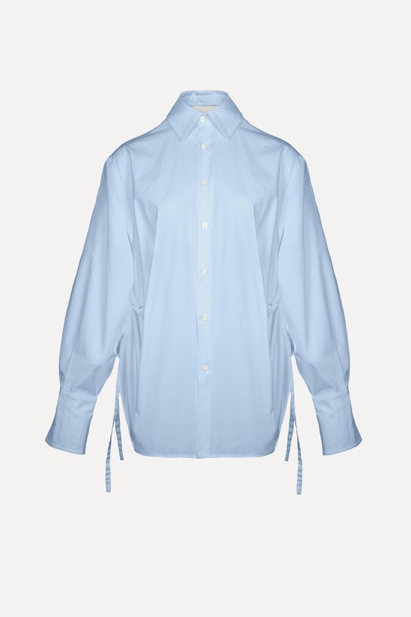 Drawstring Button Up