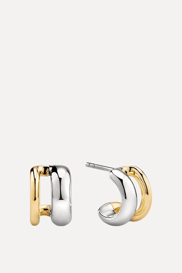 Duet Mixed Huggie Hoops from Mejuri