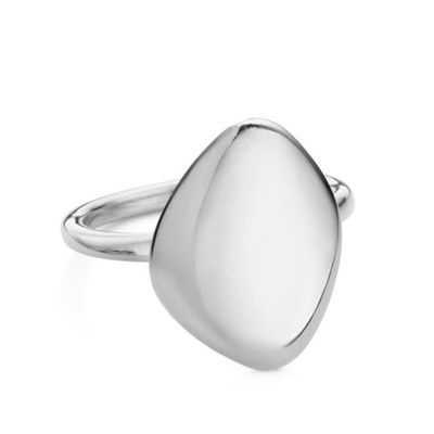 Nura Teardrop Ring in Sterling Silver