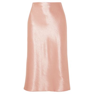 Hammered-Satin Skirt from Vince