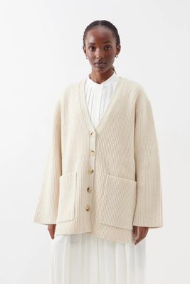 Ribbed-Knit Wool Cardigan from Toteme