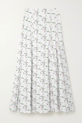 Floral-Print Cotton-Jacquard Midi Skirt from Philosophy Di Lorenzo Serafini