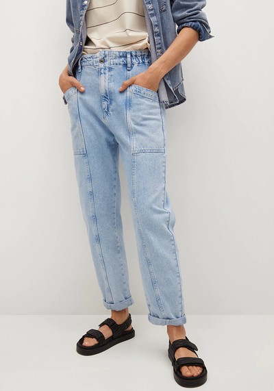 High Waist Slouchy Jeans from Mango