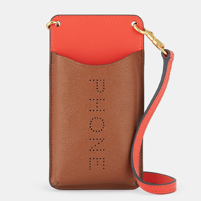 Peeping Eyes Phone Pouch on Strap from Anya Hindmarch