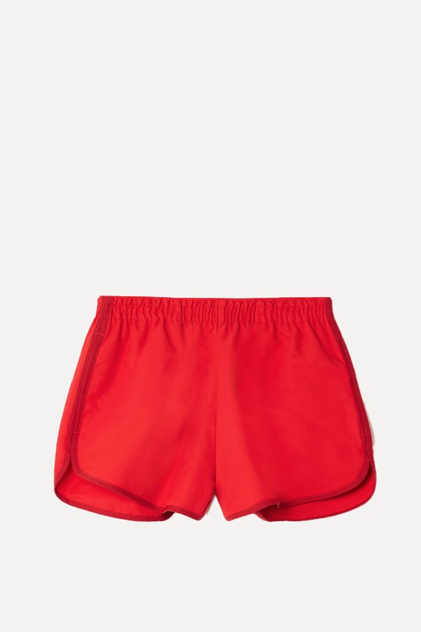 Anchor Piped Cotton-Blend Shorts from Staud