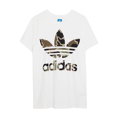 Big Trefoil Oversized Printed Cotton-Jersey T-shirt from Adidas Originals