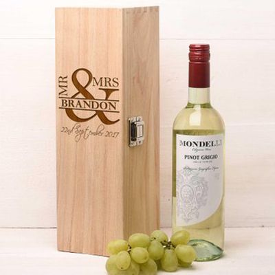 Personalised Wedding Gift, Wine Box from Original Monkey