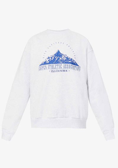 Chic Athletique Aspen Slogan-Print Sweatshirt from Ziz Donhoe