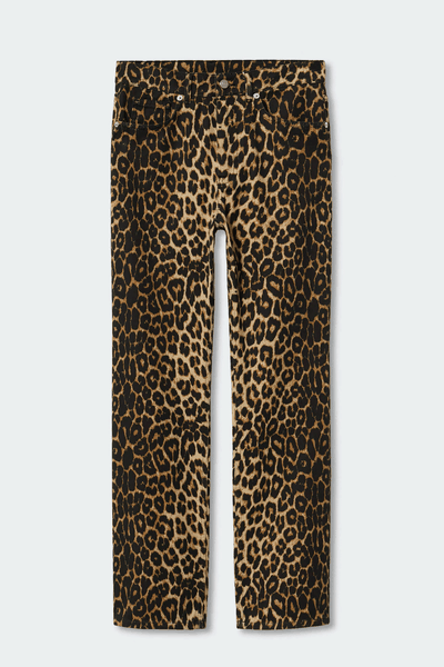 Animal Print Straight Jeans from Mango