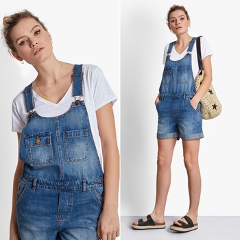 Short Denim Dungarees