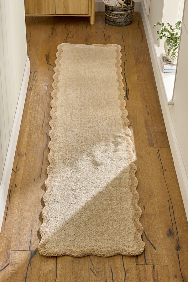 Soft Scallop Washable Runner from Next Home