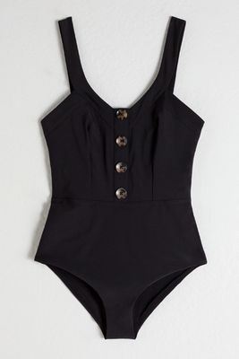 Low Back Button-Up Swimsuit from & Other Stories