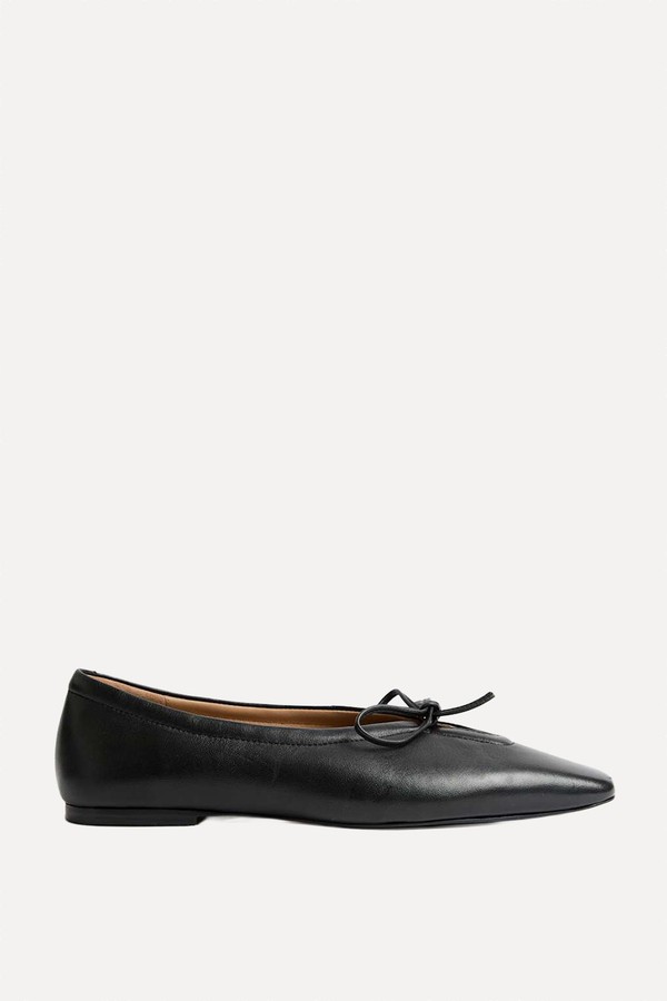 Leather Slip On Flat Pumps from Jaeger