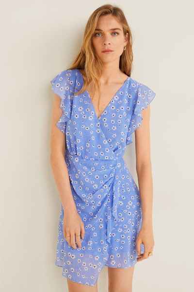 Flower Chiffon Dress from Mango