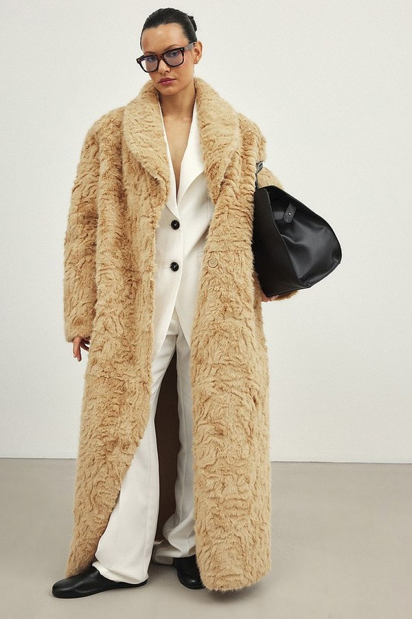 Faux Fur Oversized Long Coat from NA-KD
