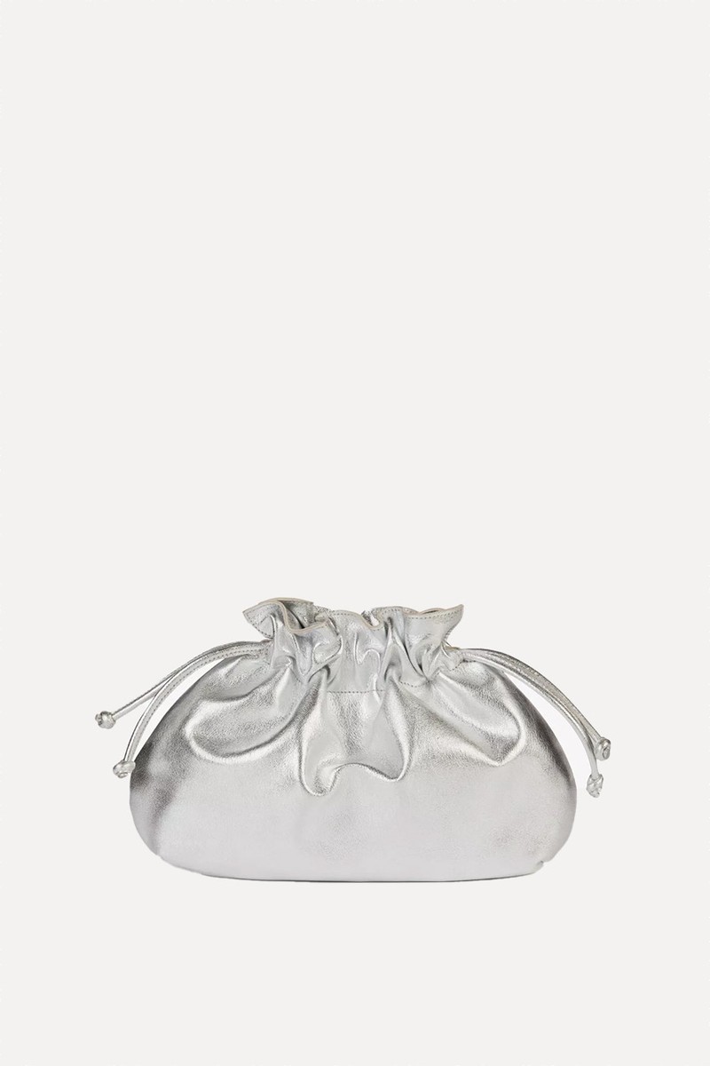 Puffball Leather Clutch from PENELOPE CHILVERS
