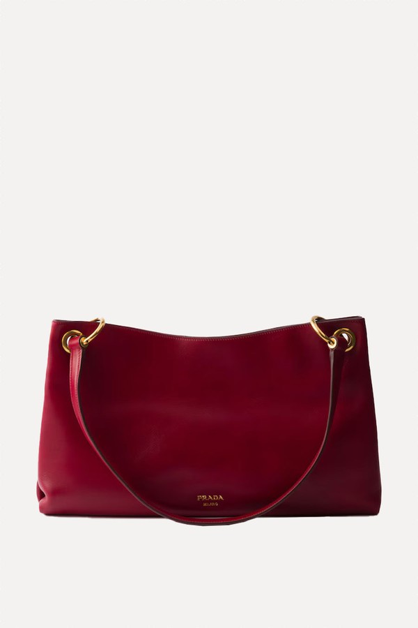 Etude Large Leather Shoulder Bag from Prada