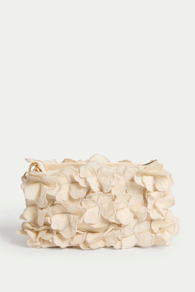 Cotton Rich Embroidered Shoulder Bag