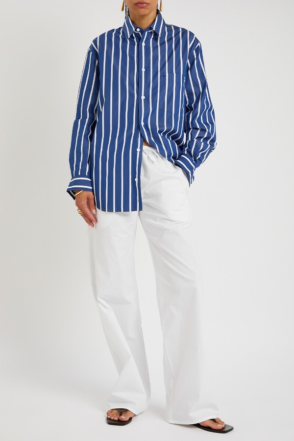 Drawcord Cotton-Poplin Trousers from MATTEAU