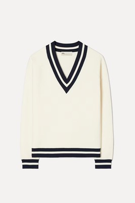 Merino V-Neck Sweater  from Tory Burch