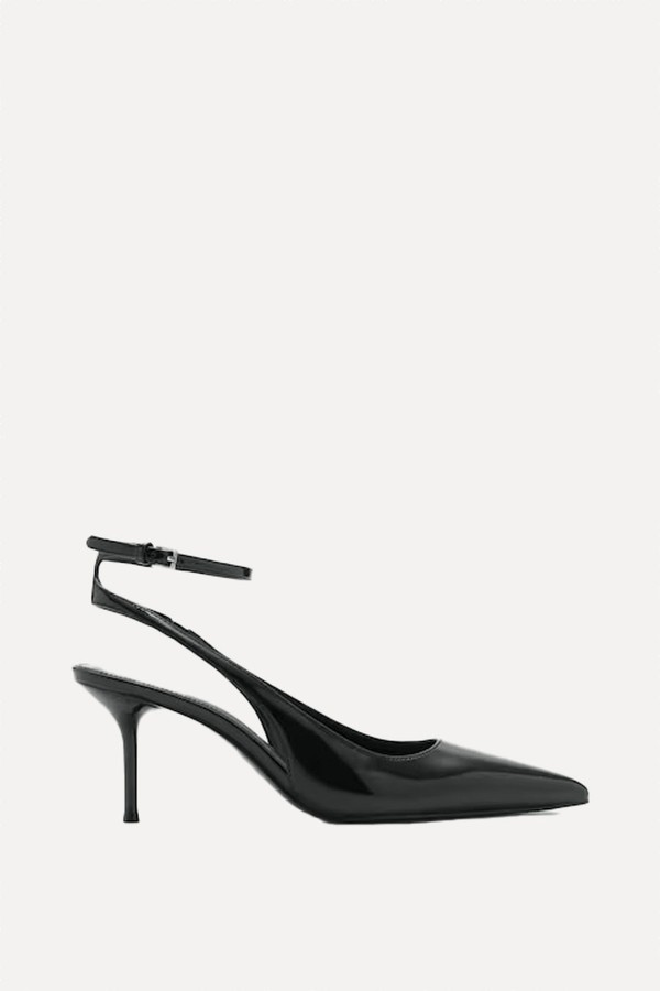 Patent Leather-Effect Heeled Shoes from Mango