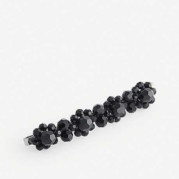 Flower Beaded Crystal Hair Clip from Simone Rocha