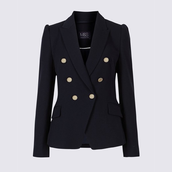Pure Linen Double Breasted Blazer 