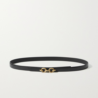 Chain-Embellished Leather Belt from Saint Laurent