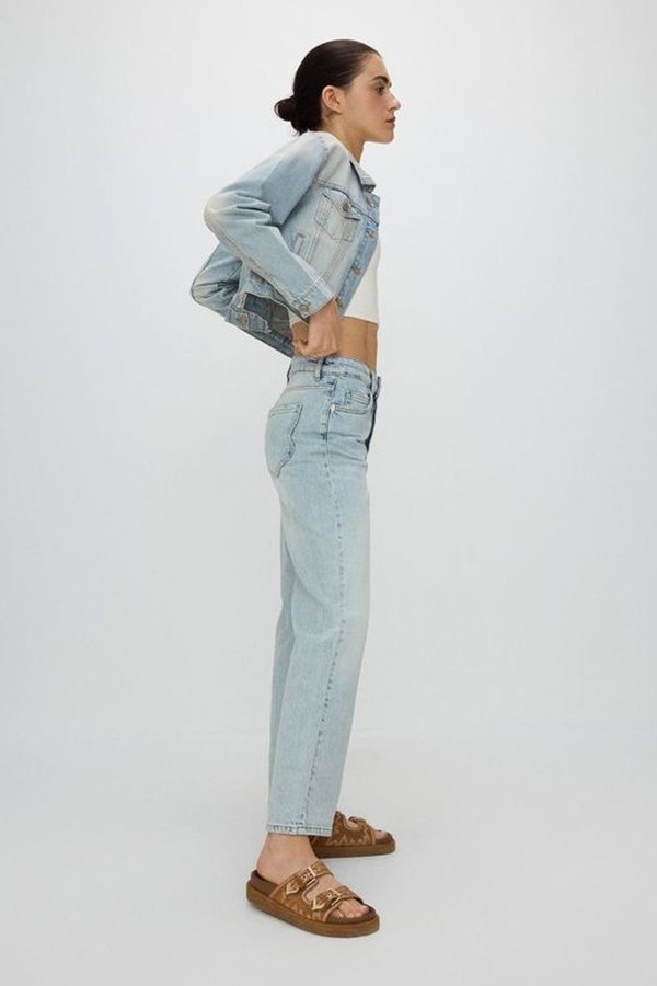 High Waist Straight Jeans