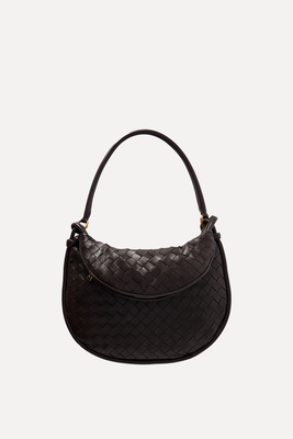 Gemelli Medium Intrecciato-Leather Shoulder Bag from Bottega Veneta