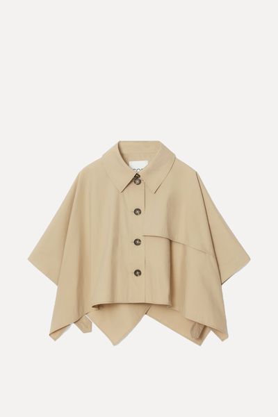 Cropped Trench Coat Cape from COS