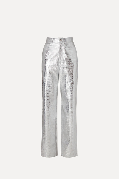 Daphne Pants Straight Leg Metallic Pants from By Malina