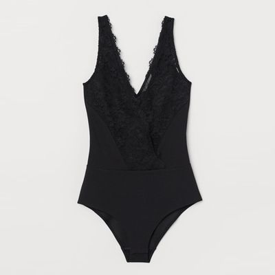 V Neck Body With Lace from H&M