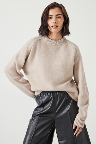 Nina Merino Wool Crew Jumper from Hush